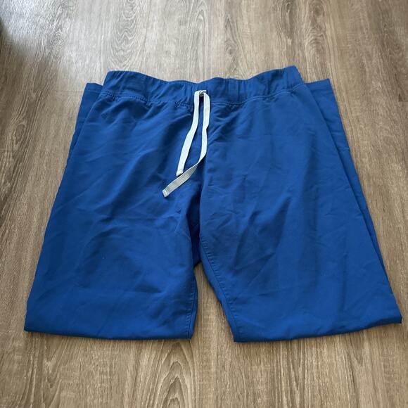 FIGS High Waisted Livingston Royal Blue Basic Scrub Pants Technical Collection L - Picture 1 of 7